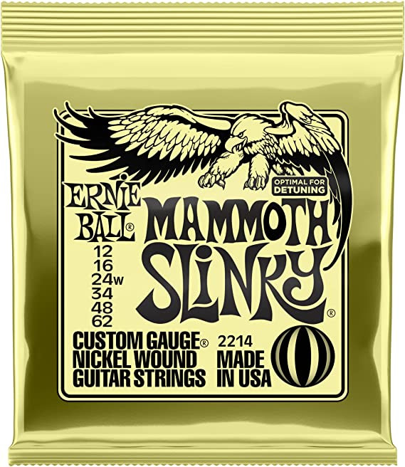 Cuerda de guitarra electrica Ernie Ball Mammoth Slinky 12-62